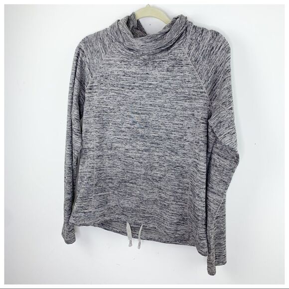 Athleta | Gray Funnel Long Sleeve Hooded Sweatshirt XS - Picture 3 of 16